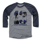 Mens Baseball T-Shirt Navy / Heather Gray