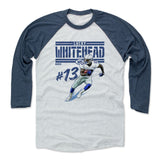 Mens Baseball T-Shirt Indigo / Ash